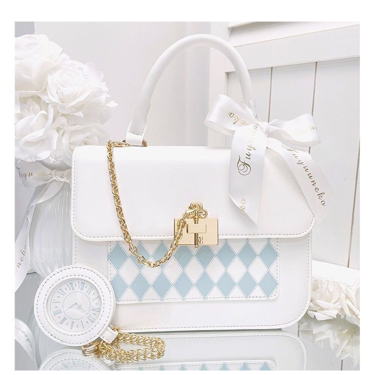 Bán Chạy✨Túi Đeo Chéo Bằng PVC Trong Suốt Hình Kim Cương Alice