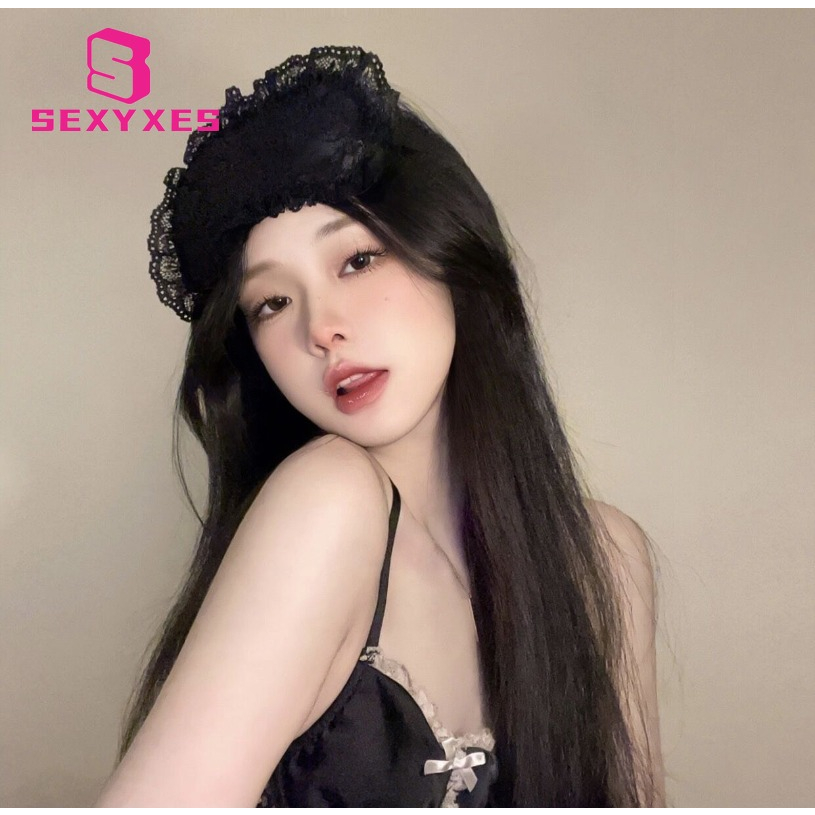 Đen Mặt Nạ Che Mắt Ngủ Phối Ren Gợi Cảm