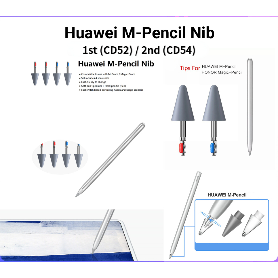Đầu bút chì có thể thay thế Huawei M-Pencil Nib cho Huawei M-Pencil COD thế hệ 1 / 2 / 3