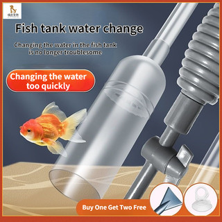 Bể cá thay đổi nước Aquarium làm sạch ống hút ống nước hấp thụ phân cá Hướng dẫn sử dụng Siphon Cylinder Tube