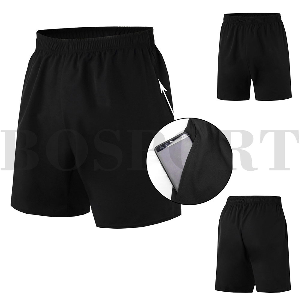 Quần Short Thể Thao Mau Khô Có Túi Thời Trang Cho Nam