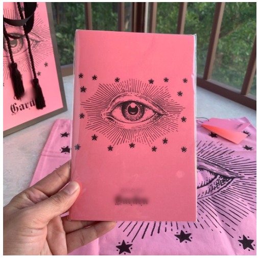 Túi Vải canvas Đeo Vai Họa Tiết Đôi Mắt To Thời Trang