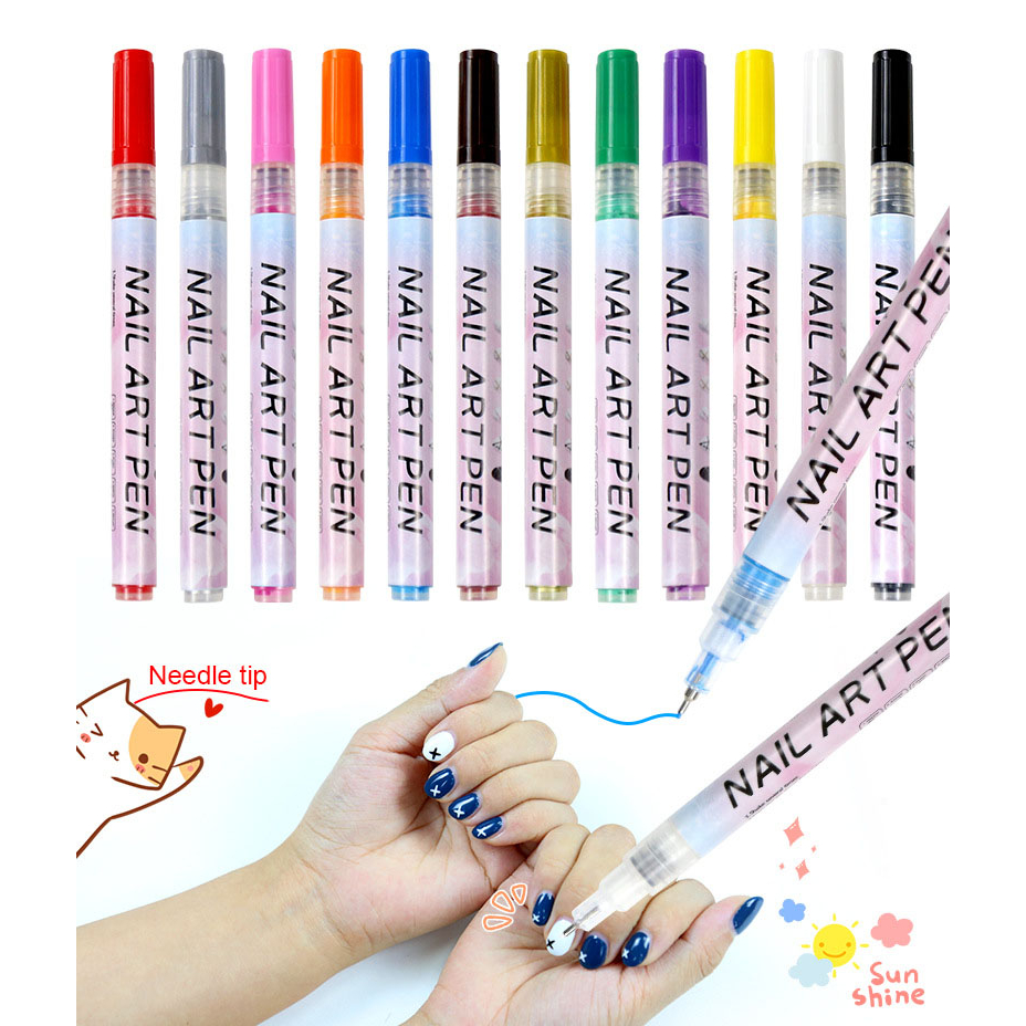 Set 12 Bút Vẽ Móng Nghệ Thuật