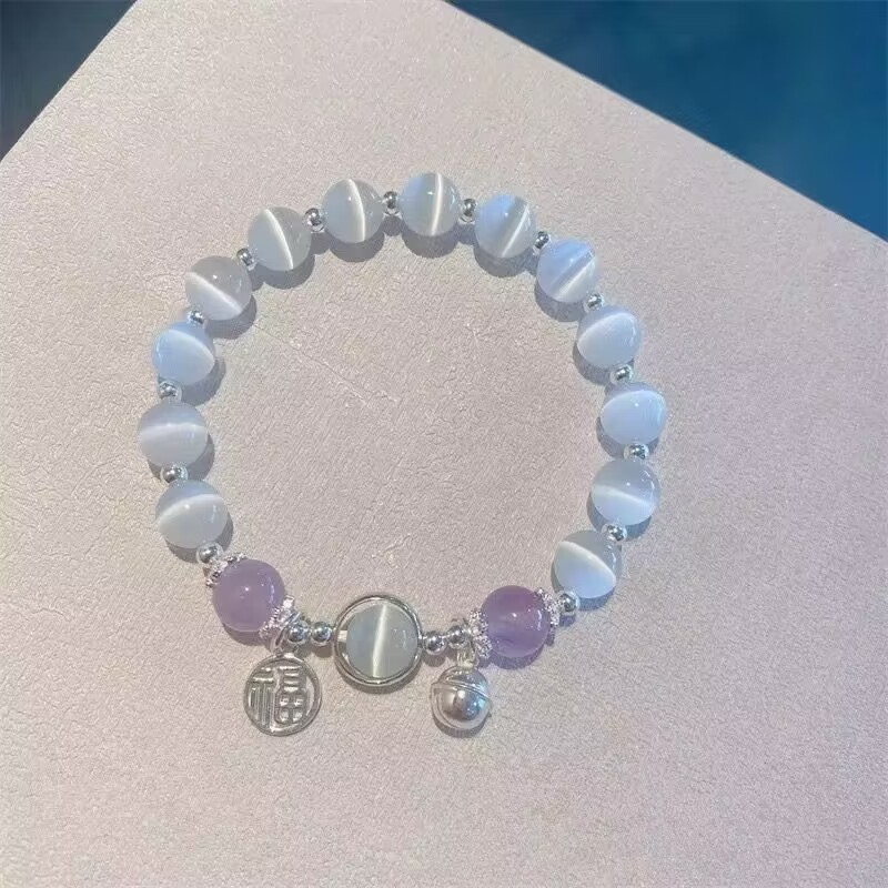 Opal Vòng Tay Đá Mắt Mèo zircon Nhẹ Thanh Lịch Thời Trang Cho Nữ