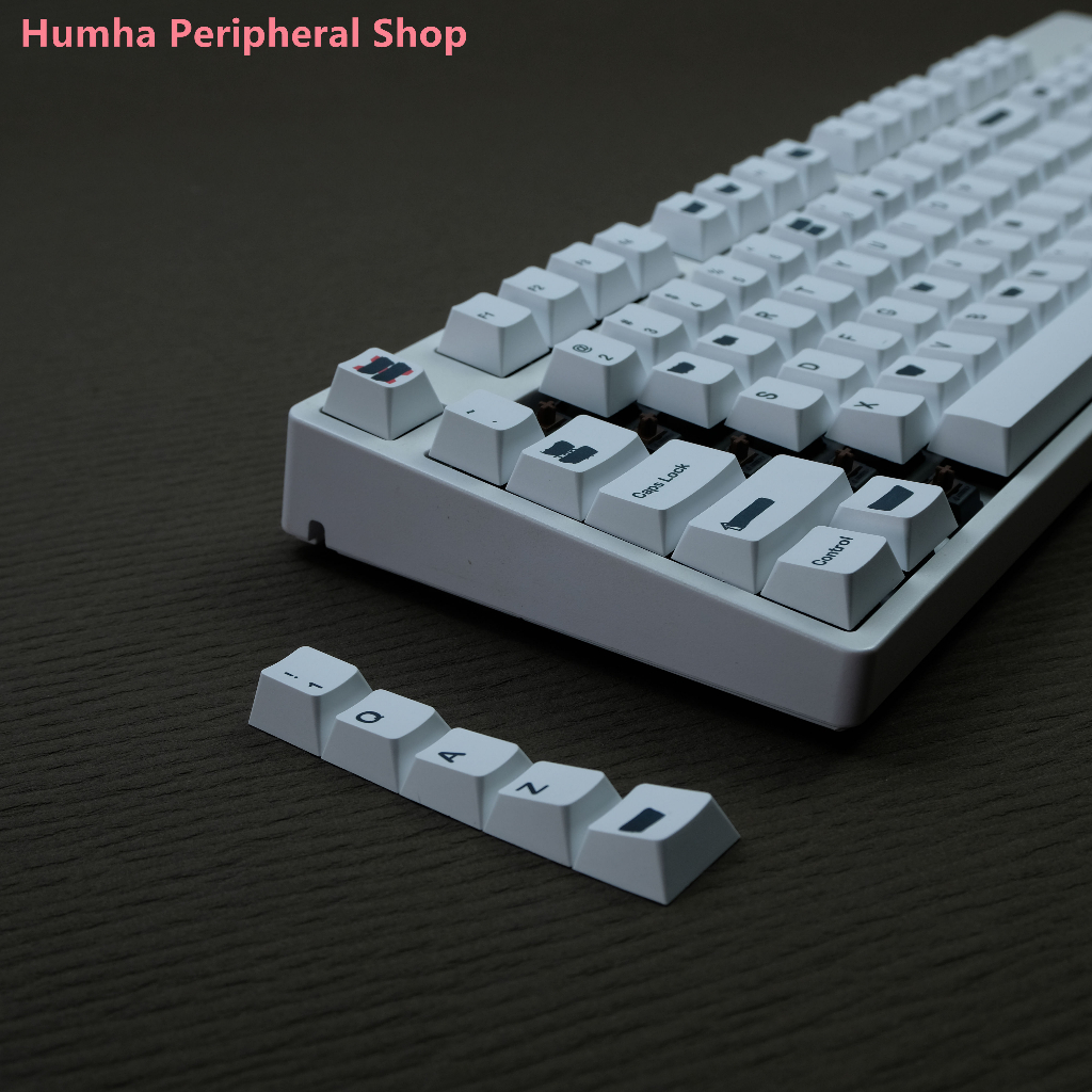 Humha Bộ Bàn Phím r2 keycaps Chất Liệu pbt Nhuộm Màu cherry profile Thay Thế Cá Nhân Hóa gmk redacted
