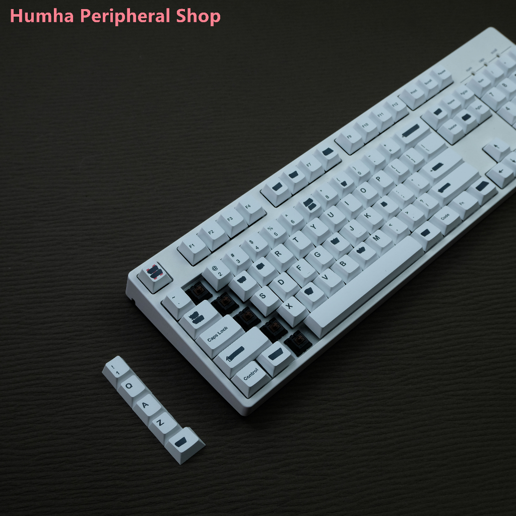 Humha Bộ Bàn Phím r2 keycaps Chất Liệu pbt Nhuộm Màu cherry profile Thay Thế Cá Nhân Hóa gmk redacted