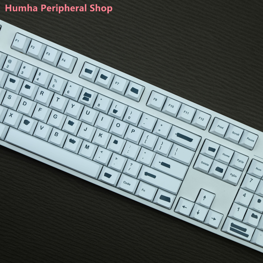 Humha Bộ Bàn Phím r2 keycaps Chất Liệu pbt Nhuộm Màu cherry profile Thay Thế Cá Nhân Hóa gmk redacted