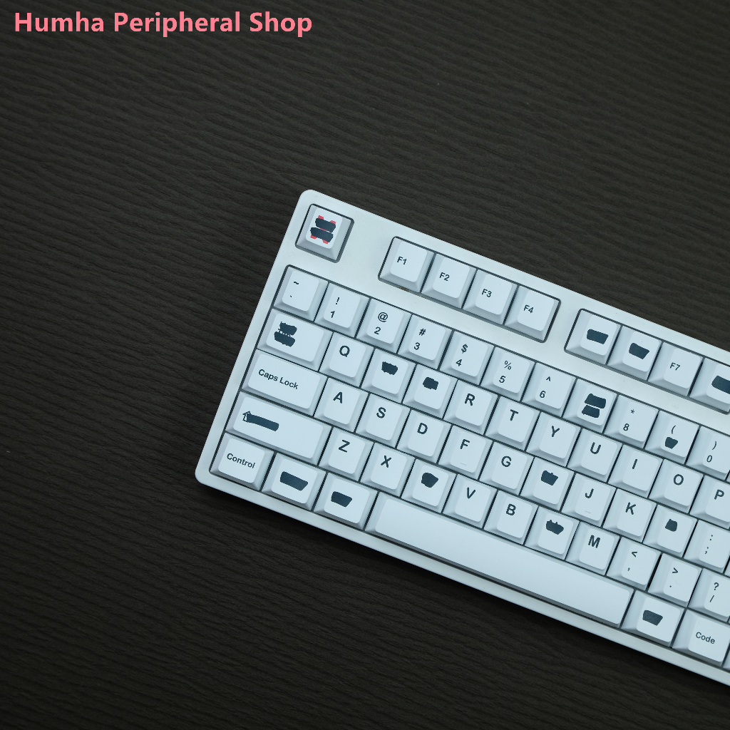Humha Bộ Bàn Phím r2 keycaps Chất Liệu pbt Nhuộm Màu cherry profile Thay Thế Cá Nhân Hóa gmk redacted