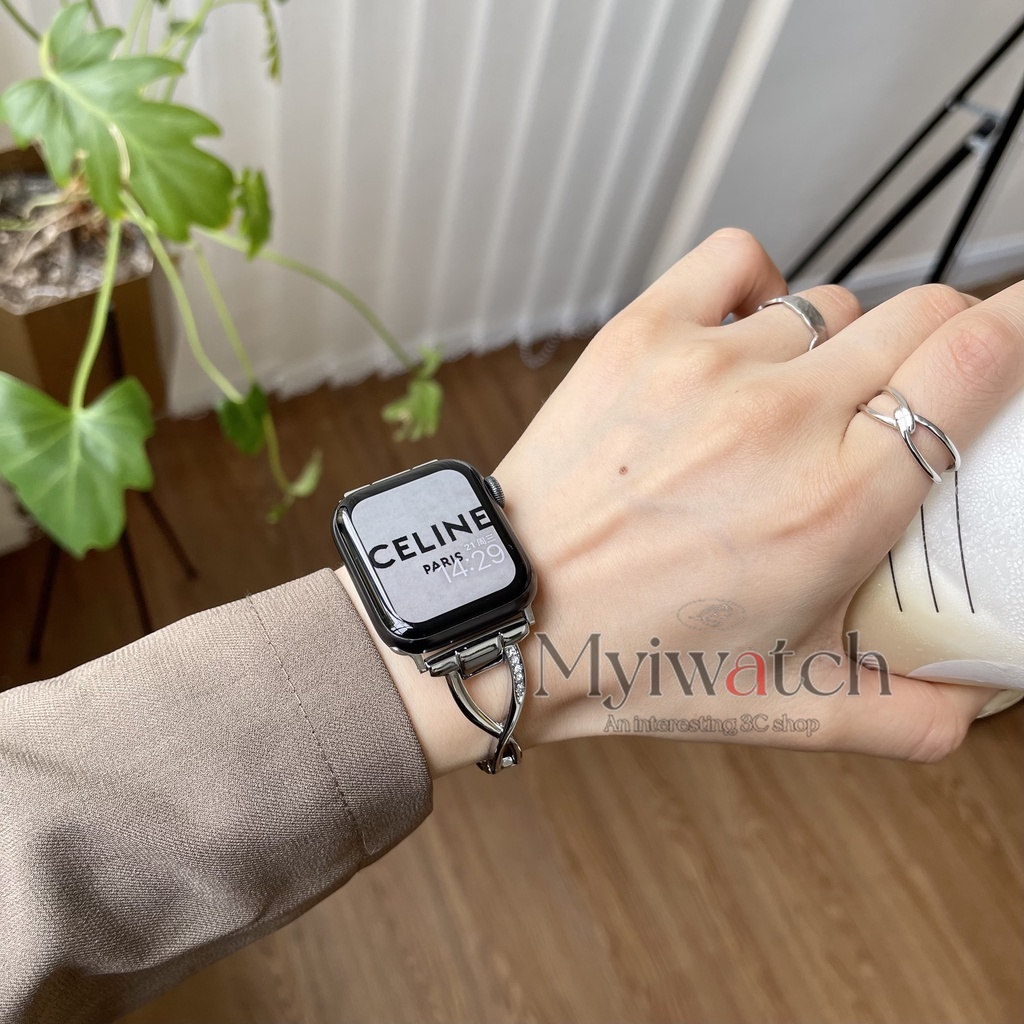 Dây Đeo Inox Màu Bạc Cho Đồng Hồ Thông Minh iwatch ultra 49mm 6 5 se 4 3 2 40mm 38 42mm 44mm 8 7 41mm 45mm