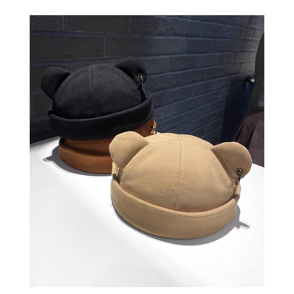 Mũ hip hop Đường Phố Hàn Quốc Hình Tai Mèo Dễ Thương Thời Trang Thu Đông Cho Nữ