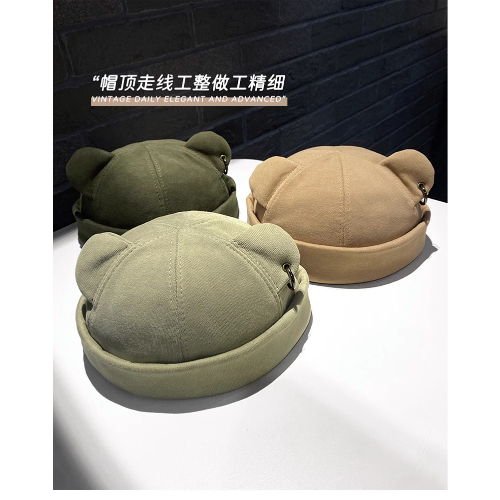 Mũ hip hop Đường Phố Hàn Quốc Hình Tai Mèo Dễ Thương Thời Trang Thu Đông Cho Nữ