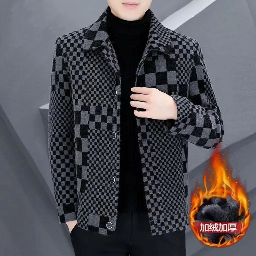 Áo Khoác Len Dày Cao Cấp Thời Trang Thu Đông Mới Cho Nam
