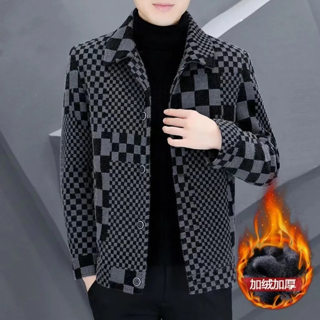 Áo Khoác Len Dày Cao Cấp Thời Trang Thu Đông Mới Cho Nam
