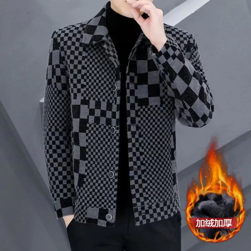 Áo Khoác Len Dày Cao Cấp Thời Trang Thu Đông Mới Cho Nam