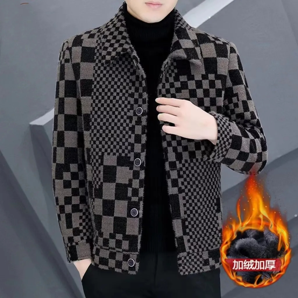 Áo Khoác Len Dày Cao Cấp Thời Trang Thu Đông Mới Cho Nam