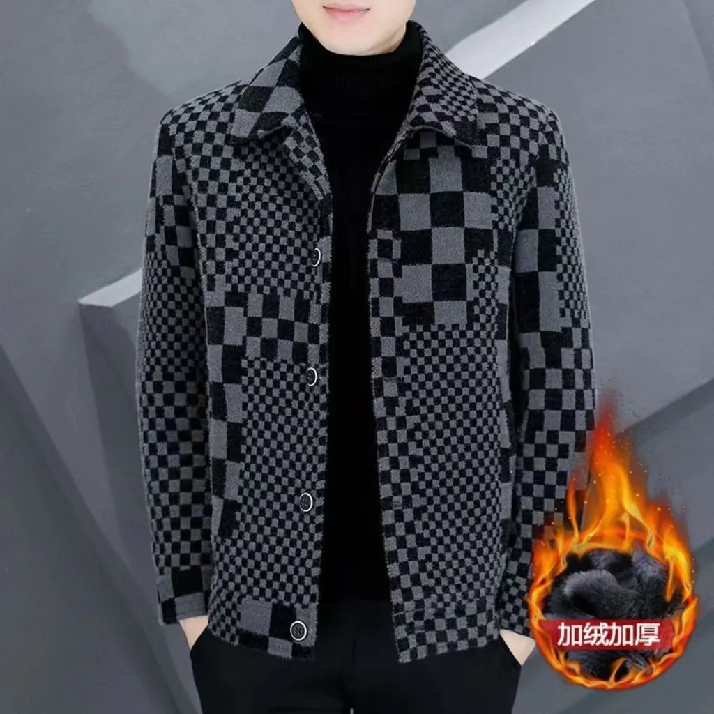 Áo Khoác Len Dày Cao Cấp Thời Trang Thu Đông Mới Cho Nam