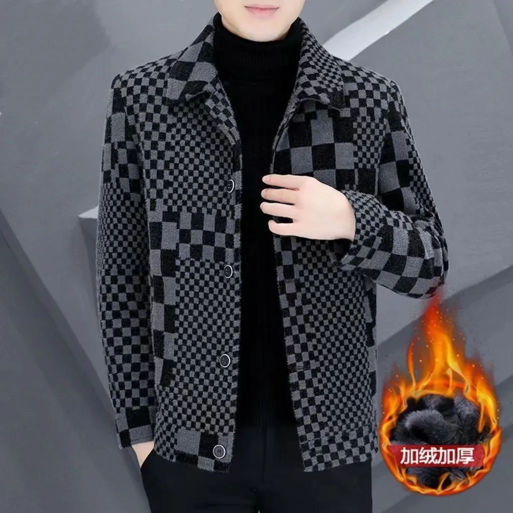 Áo Khoác Len Dày Cao Cấp Thời Trang Thu Đông Mới Cho Nam