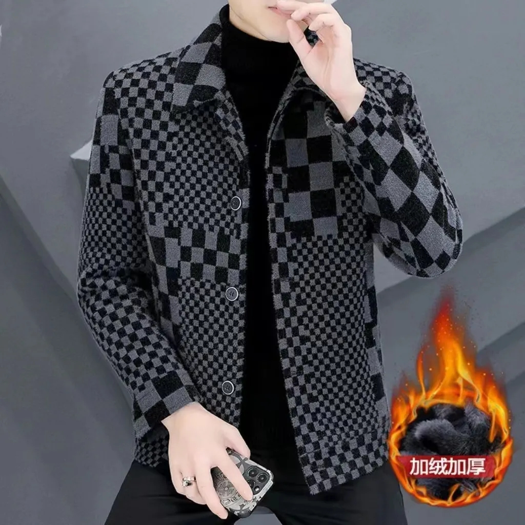 Áo Khoác Len Dày Cao Cấp Thời Trang Thu Đông Mới Cho Nam