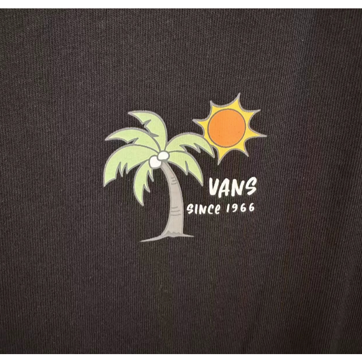Vans Áo Thun Thể Thao Ngắn Tay In Hình Cây Dừa / Dứa Cá Tính Cho Nam Và Nữ