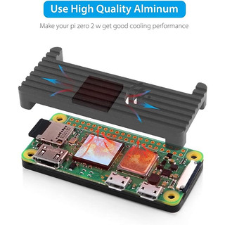 52Pi Raspberry Pi Zero 2 W Case / Zero W Case Kit, với vỏ nhôm RPi Zero 2 W, 20Pin GPIO Header (Không bao gồm bảng Raspberry Pi.)