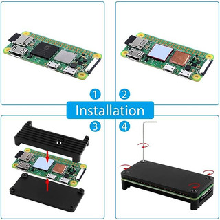52Pi Raspberry Pi Zero 2 W Case / Zero W Case Kit, với vỏ nhôm RPi Zero 2 W, 20Pin GPIO Header (Không bao gồm bảng Raspberry Pi.)