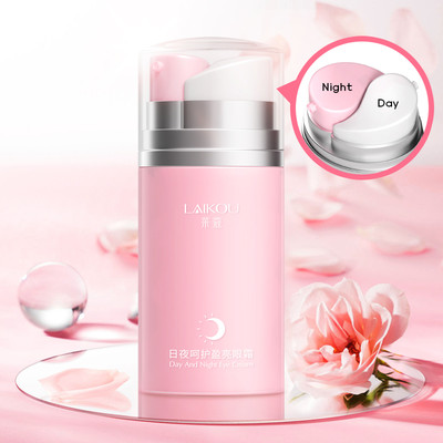 Kem dưỡng da mắt LAIKOU ngày và đêm 20g chiết xuất hoa hồng làm săn chắc chống lão hóa chăm sóc da hiệu quả