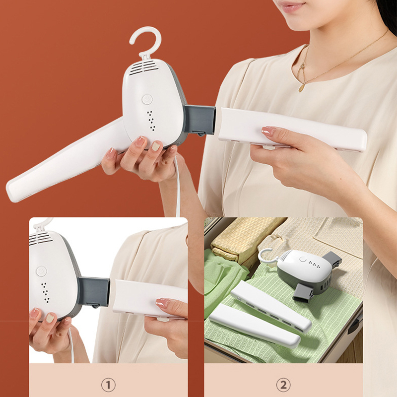 Điện Treo Quần Áo Di Động Có Thể Gập Lại Thông Minh ABS Máy Sấy Giày Móc Doanh Nghiệp Gia Đình Phích Cắm Châu Âu