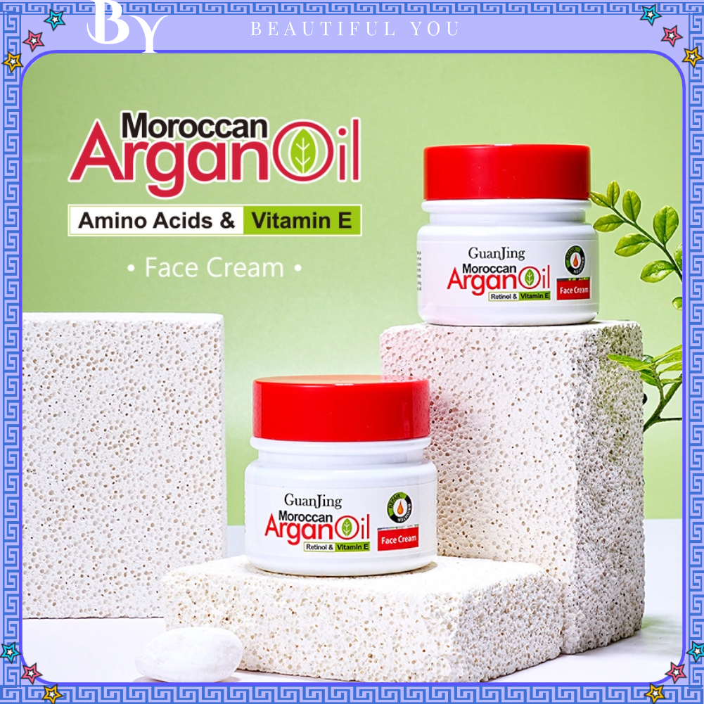 Kem dưỡng da mặt dầu argan 80g VE Kem dưỡng ẩm và làm trắng da mặt 【Fluorine073】