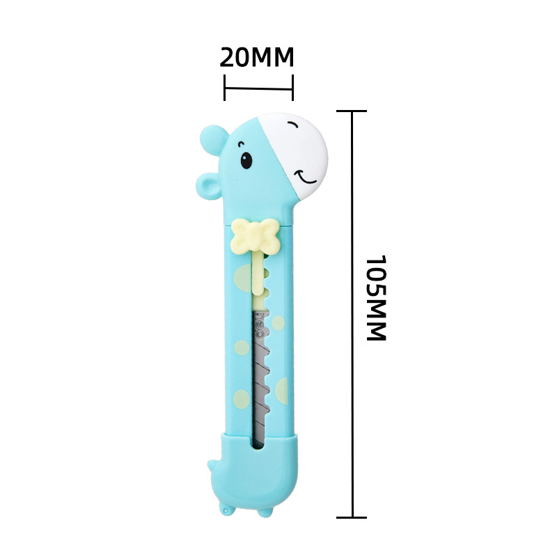 Deli Dao Giấy mini Tự Làm Họa Tiết Hoạt Hình Dễ Thương Cho Học Sinh