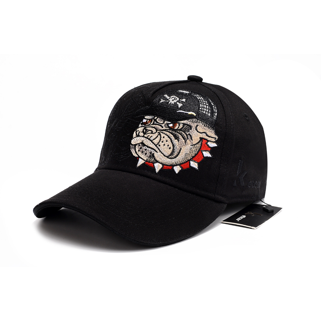 Keteav Mũ Lưỡi Trai Thêu Hình Đầu Chó Có Thể Điều Chỉnh Kích Cỡ Thời Trang Mùa Hè