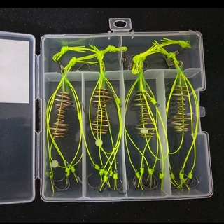 4 lưỡi câu cá, lưỡi lăng xê  xanh chất lượng đủ kích thước