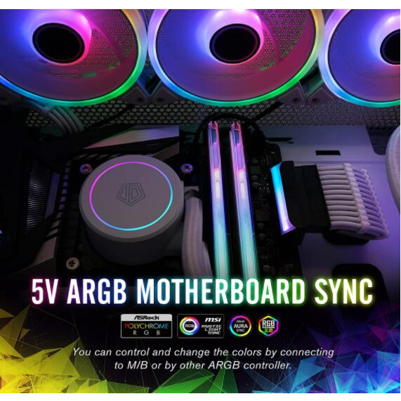 1 Bo Mạch Nguồn ezdiy-fab atx 24pin 90 Độ 5v 3pin argb Cho Máy Tính