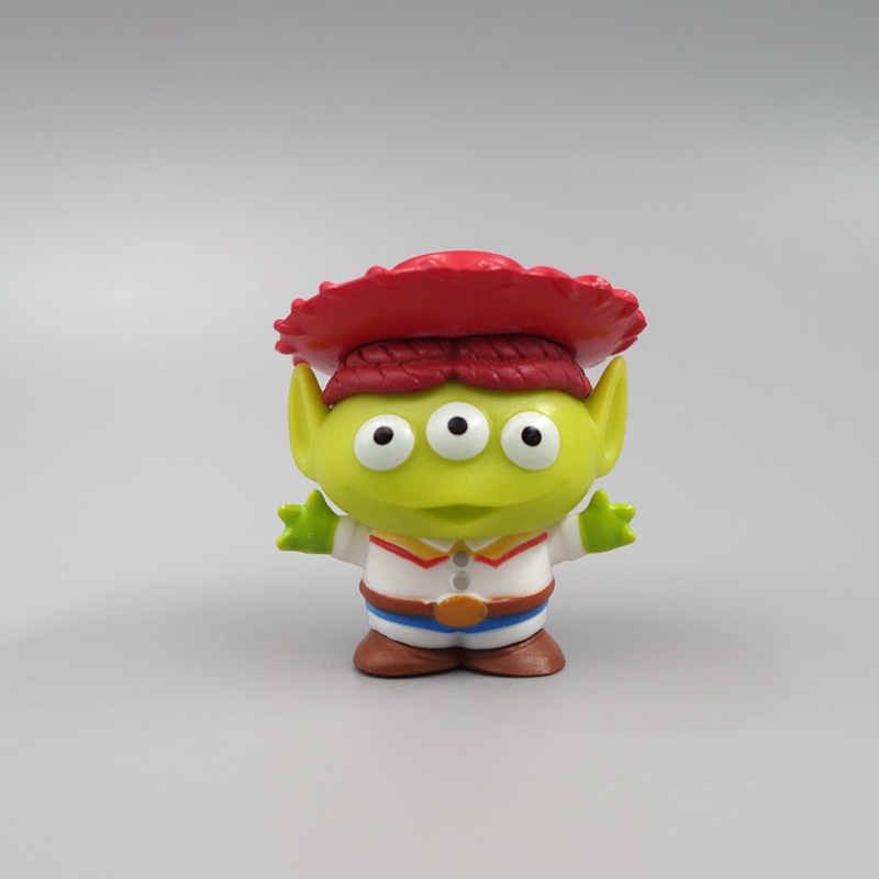DISNEY Bộ 4 Mô Hình Nhân Vật sherif woody jessie lotso cowboy q Trong toy story