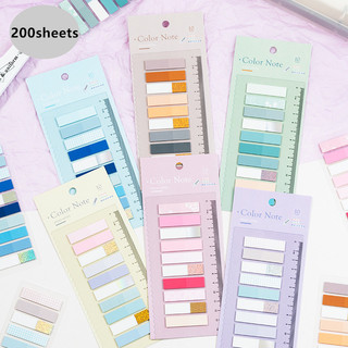 Set 200 nhãn dán đánh dấu trang sách phân loại màu sắc thiết kế tiện dụng  Giấy Dán Ghi Chú Màu Sắc Laser Độc Đáo