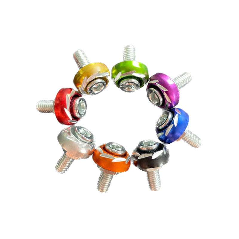 Bộ Ốc Vít m6 Bằng Hợp Kim 6mm Nhiều Màu Sắc Chuyên Dụng Cho Xe Máy