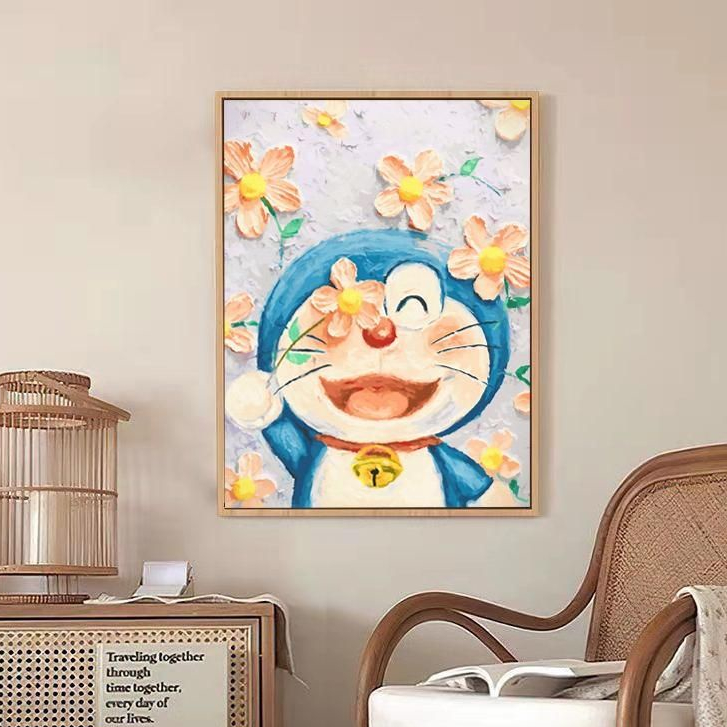 Doraemon Bộ Tranh Thêu Chữ Thập Họa Tiết Hoạt Hình Doremon 2023