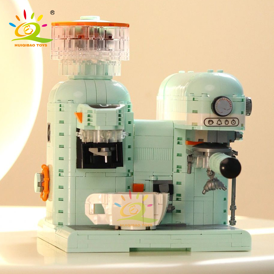 Bộ Đồ Chơi Lắp Ráp Máy Pha Cà Phê Mới 924 Chi Tiết 2 Trong 1