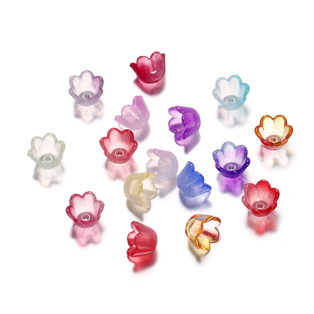 Giá Đỡ Hoa lily Bằng acrylic Hai Màu Kích Thước 7 * 9 * 10mm Dùng Làm Trang Sức diy