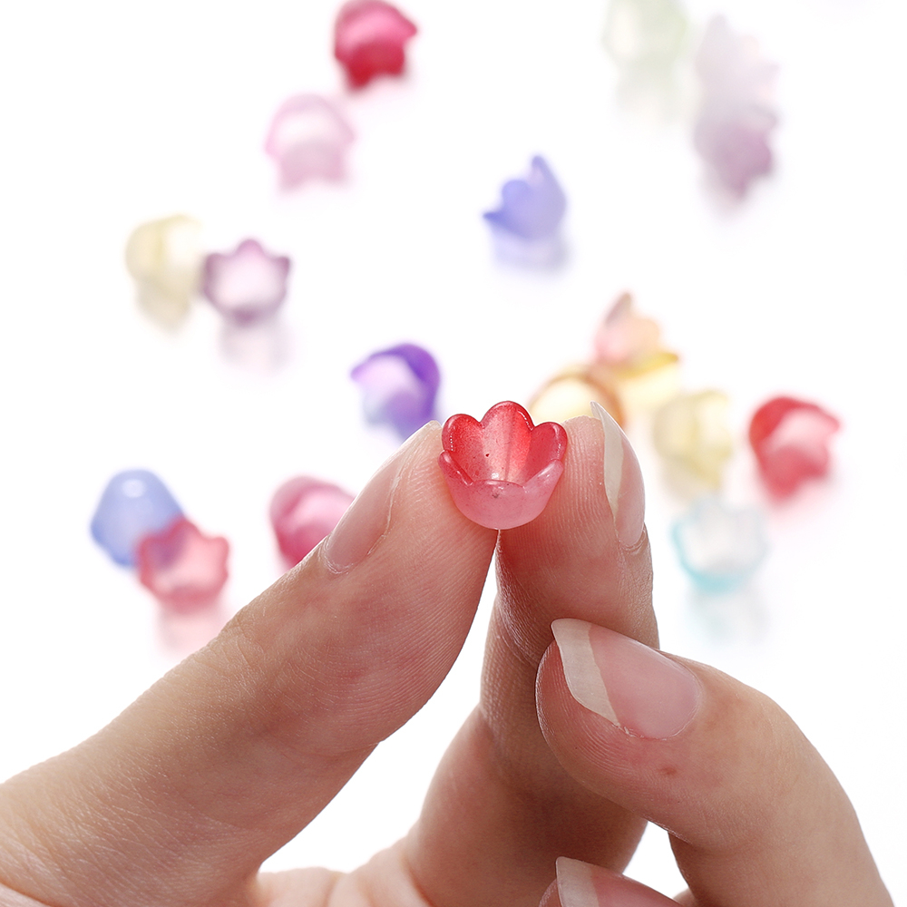 Giá Đỡ Hoa lily Bằng acrylic Hai Màu Kích Thước 7 * 9 * 10mm Dùng Làm Trang Sức diy