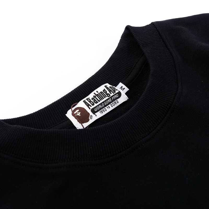 Bape Áo hoodie cotton Thêu Chữ Thời Trang Cho Nam Nữ