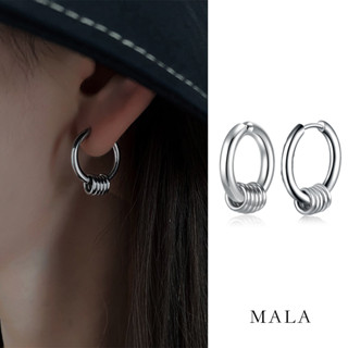 mùa hè Khuyên tai MAYEBE LAVEND Bông tai Tròn Bằng Thép Titan Phong Cách Hip Hop Unisex Khuyên Tai Không Cần Bấm lỗ