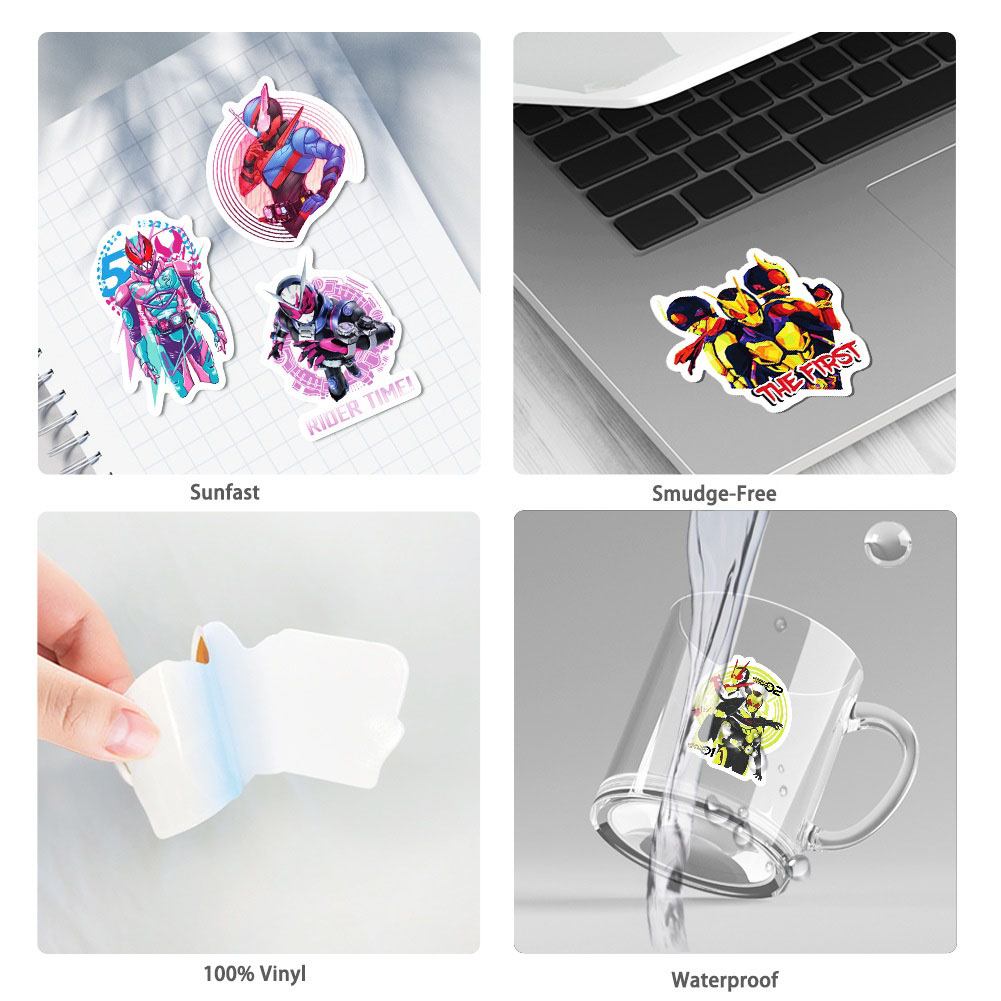 Bộ 50 Nhãn dán Kamen Rider Phim Hoạt Hình Graffiti Không Thấm Nước Sticker