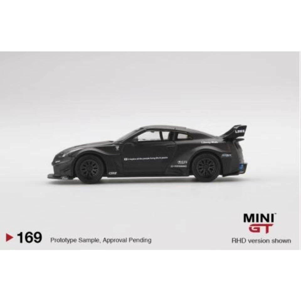Mô Hình Xe Hơi minigt no. 169 gtr Màu Đen Bằng Hợp Kim Chất Lượng Cao