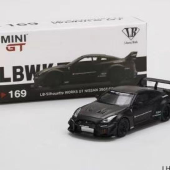 Mô Hình Xe Hơi minigt no. 169 gtr Màu Đen Bằng Hợp Kim Chất Lượng Cao
