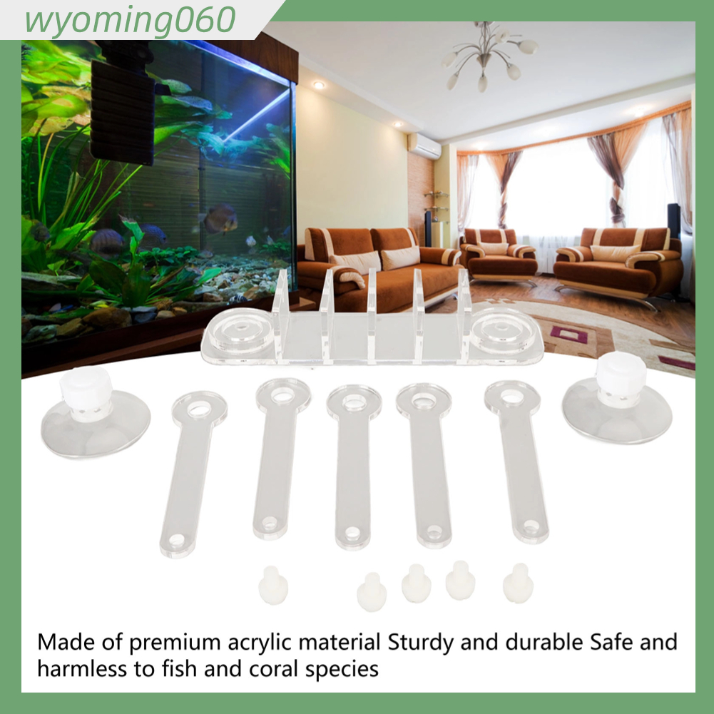 Hồ Cá San Hô Giá 5 Móng Vuốt Hình Cây Chất Liệu Acrylic Frag Đỡ Có Giác Hút Cho Bể 【wyoming060】