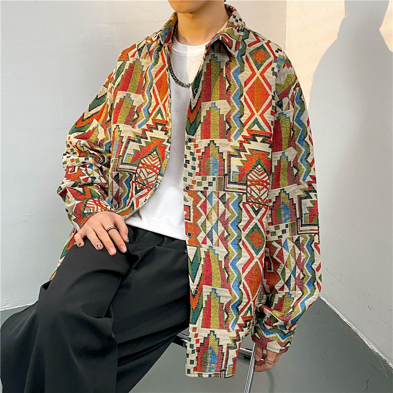 Ucnl Áo Sơ Mi Dài Tay Dáng Rộng Thời Trang Mùa Xuân Thu Nhật Bản Giản Dị Dành Cho Nam