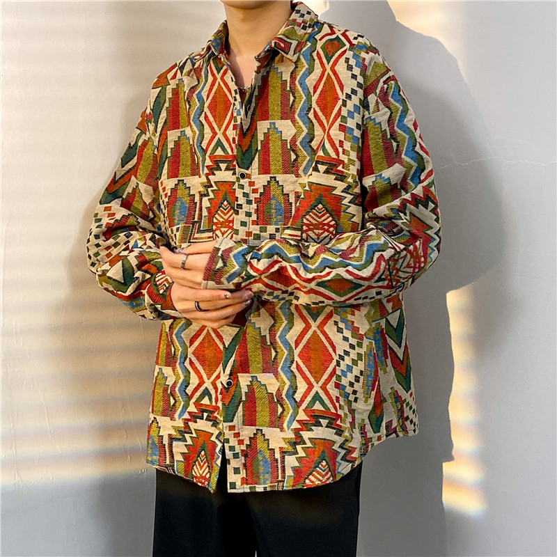 Ucnl Áo Sơ Mi Dài Tay Dáng Rộng Thời Trang Mùa Xuân Thu Nhật Bản Giản Dị Dành Cho Nam