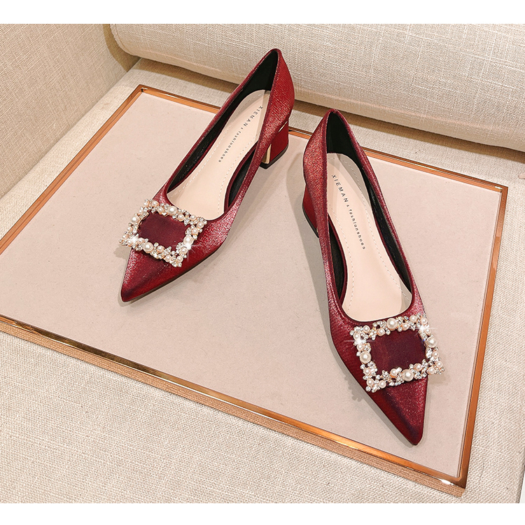 Giày Cao Gót 5Cm Da Lộn Mũi Nhọn Có Size 35-42 Thời Trang Dành Cho Nữ