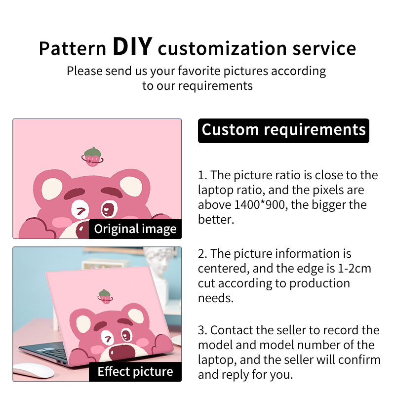 Vỏ máy tính xách tay Hot Strawberry Bear Vỏ cứng cho Macbook 2023 Air 15 13.6 Inch M2 A2941 A2681 Pro 14 16 M1 A2442 Pro 13 A2338 A2251 Air 13 A2179 A2337 Vỏ máy tính xách tay