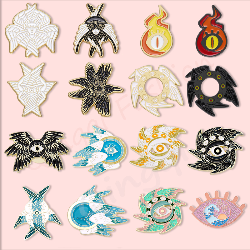 Huy Hiệu Cài Áo Hình Đôi Cánh Thiên Thần Ác Quỷ Thời Trang